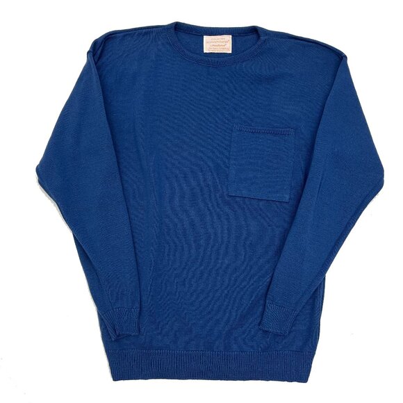 Pendleton Country Sophisticates Cotton Blue Lightweight Sweater Womens M - Picture 1 of 5